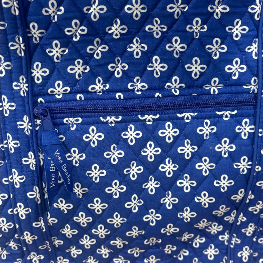 BRAND NEW!! Vera Bradley Royal Blue Concerto Quilted Large Tote Great Carry-on! - Picture 3 of 13